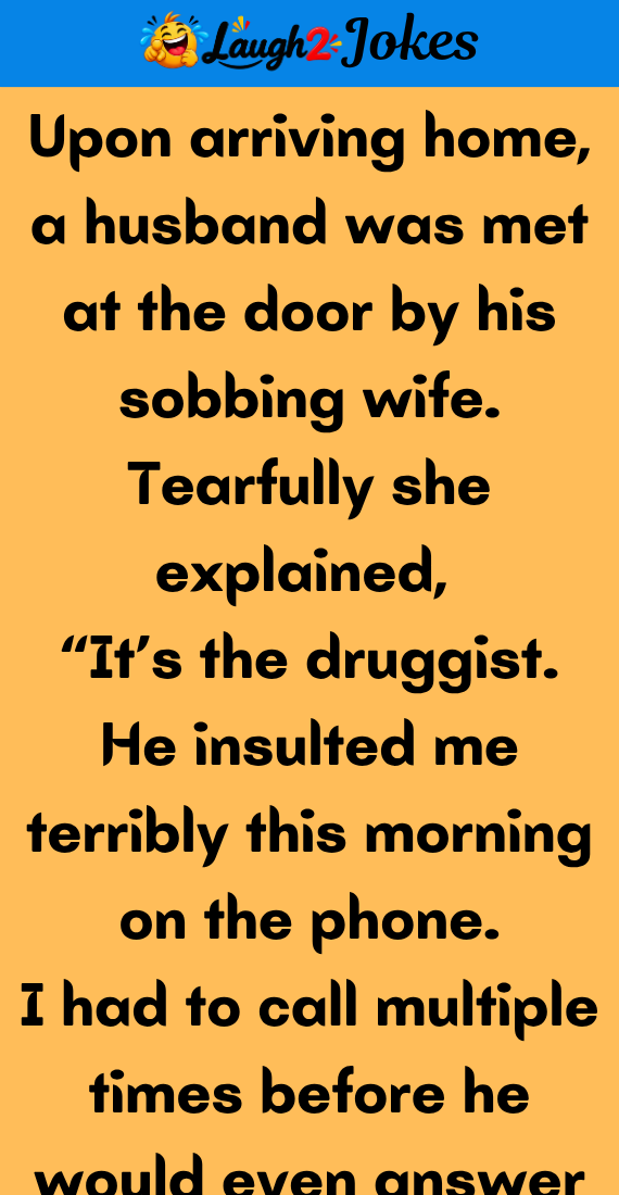 A Husband Was Met His Sobbing Wife