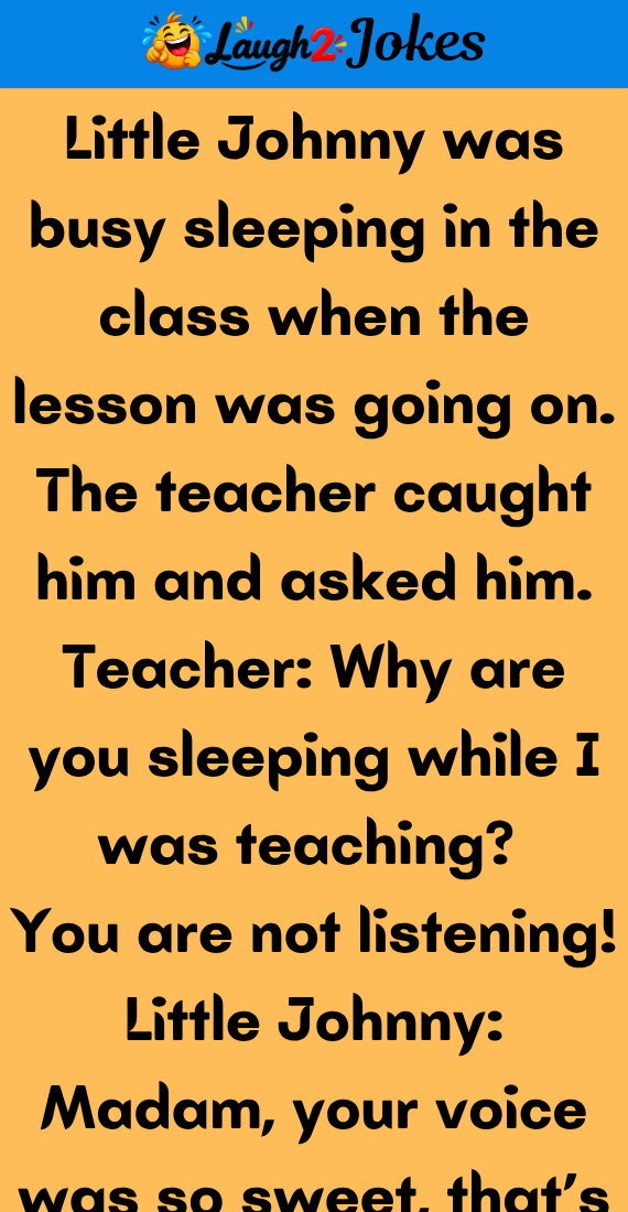 Little Johnny Was Sleeping In Class