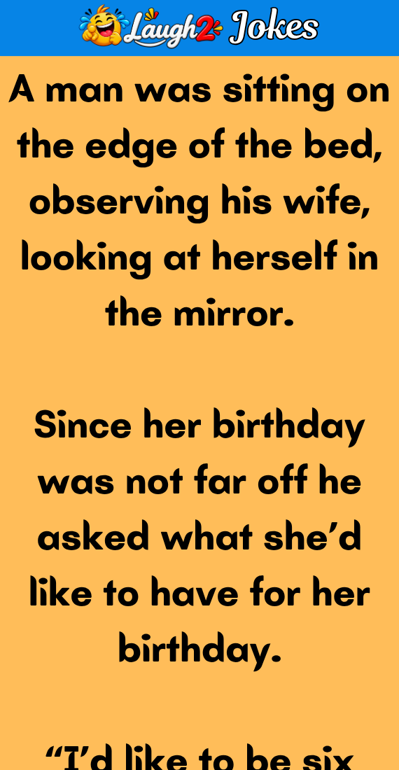 A man observing his wife