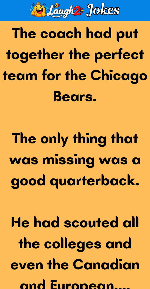 So the Bears were looking for a new quarterback