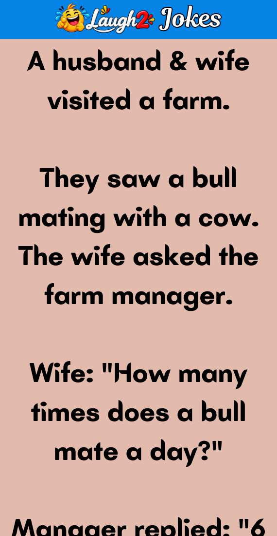 A husband & wife visited a farm