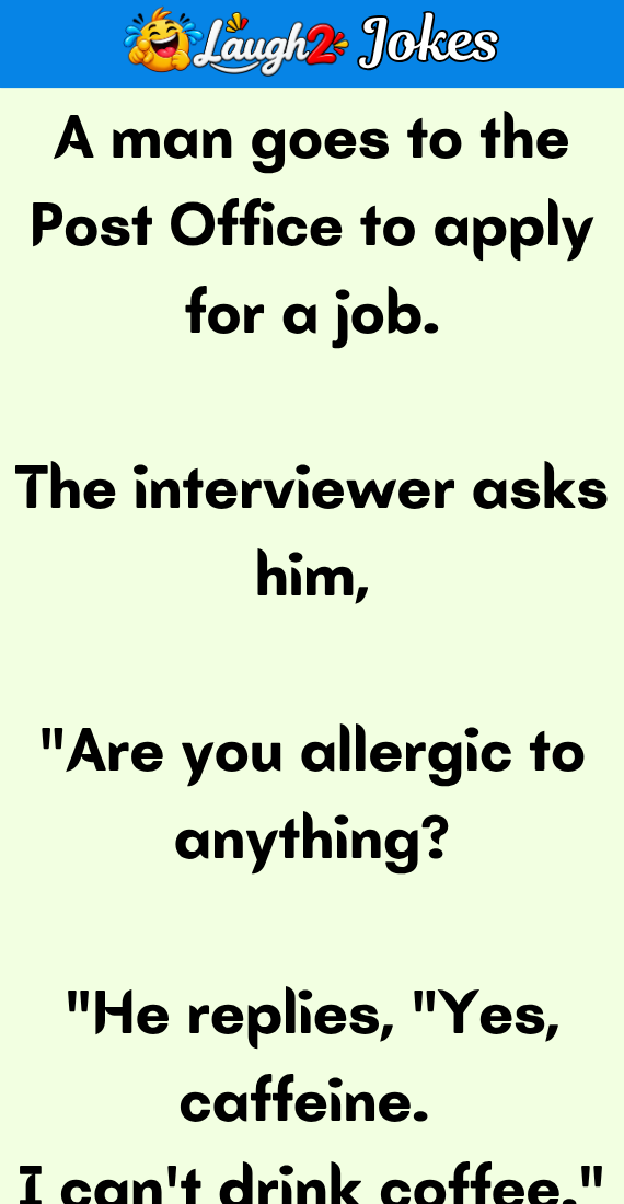 A man applies for a government job