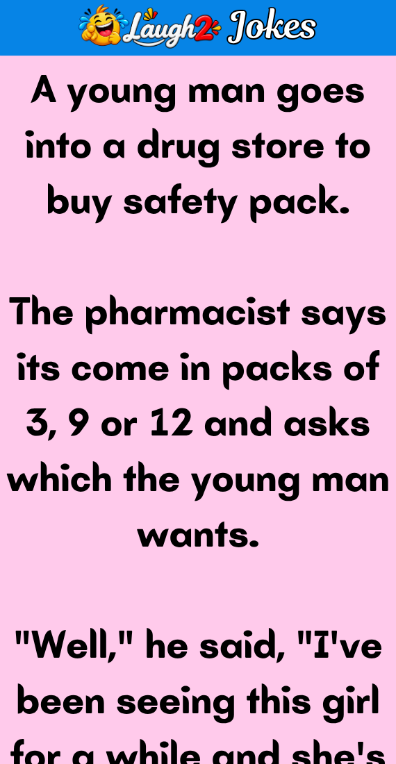 A young man goes into a drug store