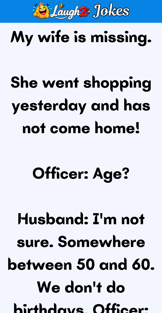 My wife is missing
