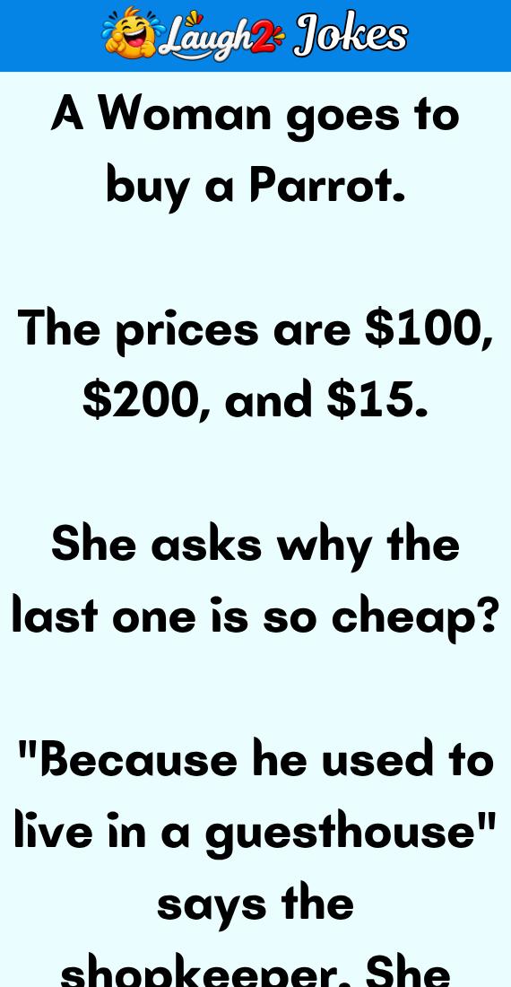 A Woman goes to buy a Parrot