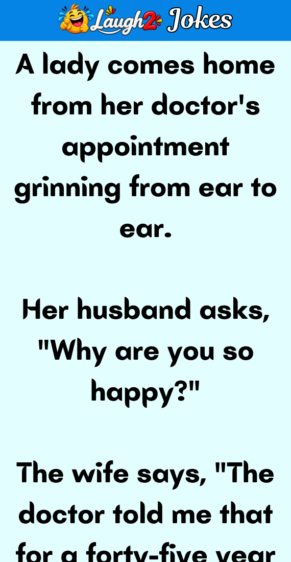 A lady comes home from her doctor’s appointment