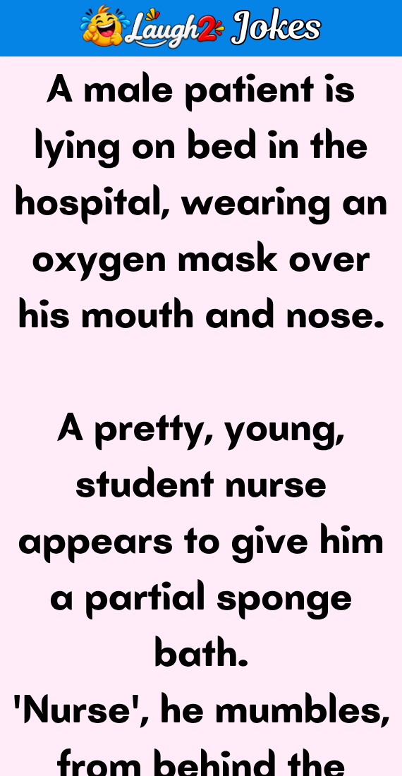 A male patient is lying on bed in the hospital