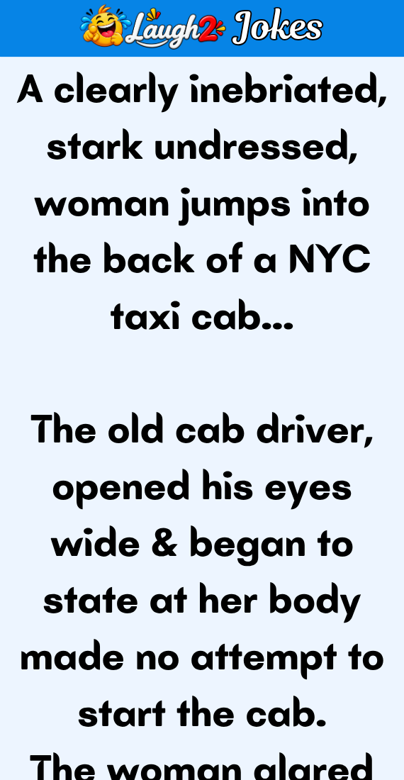 A woman jumps into taxi cab