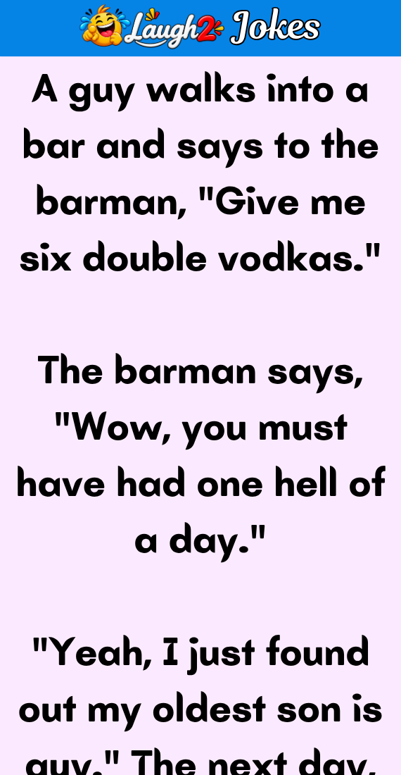 Give me six double vodkas