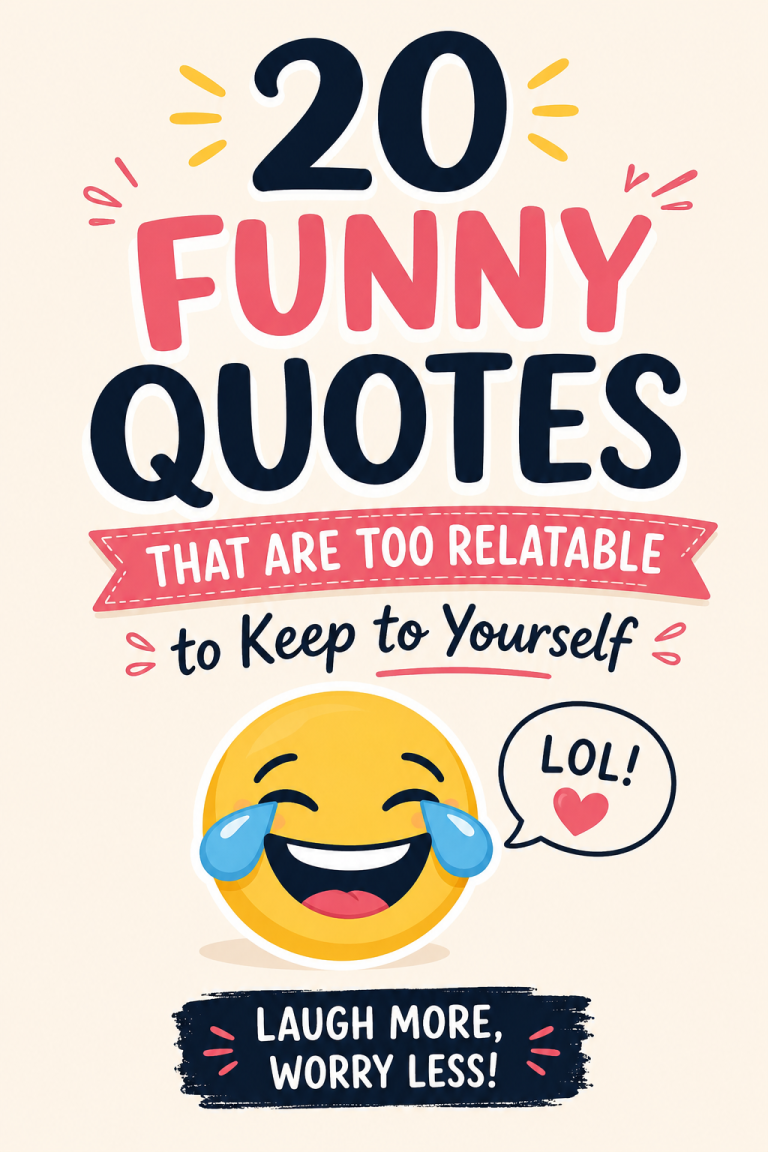 20 Funny Quotes That Are Too Relatable to Keep to Yourself 😂